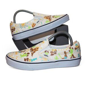 Vans Classic Slip-on Skate Shoes "Get Outdoors Marshmallow" Women's 9.5